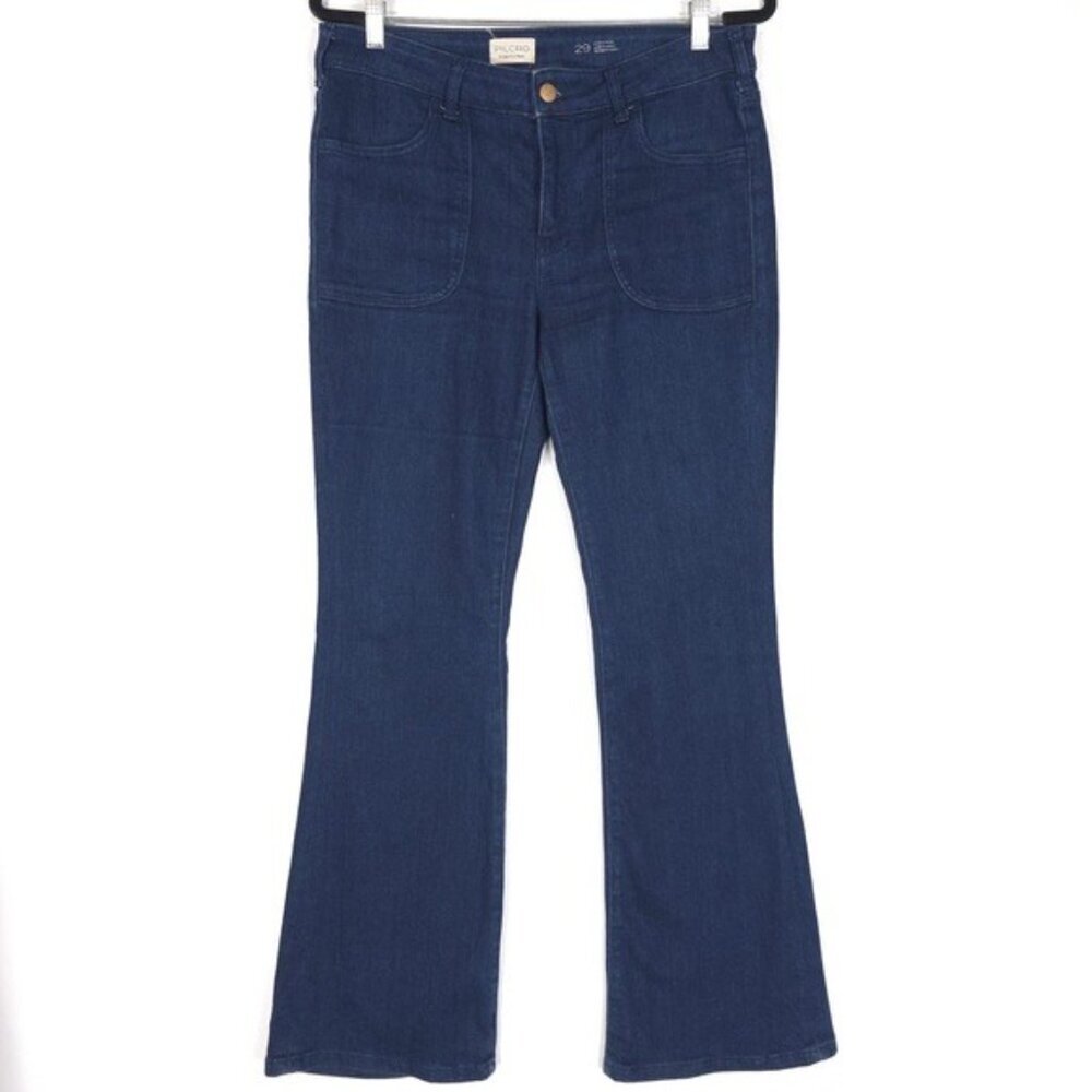 PILCRO Anthropologie The Icon‎ Flare Jeans Patch Pockets Size 29